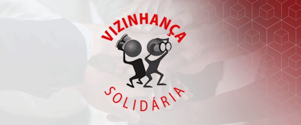 Banner com o logotipo da Vizinhança Solidária